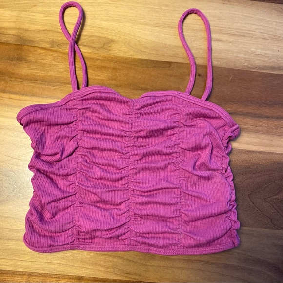 NWOT - Out From Under Rose Ruched Top - Picture 4 of 5